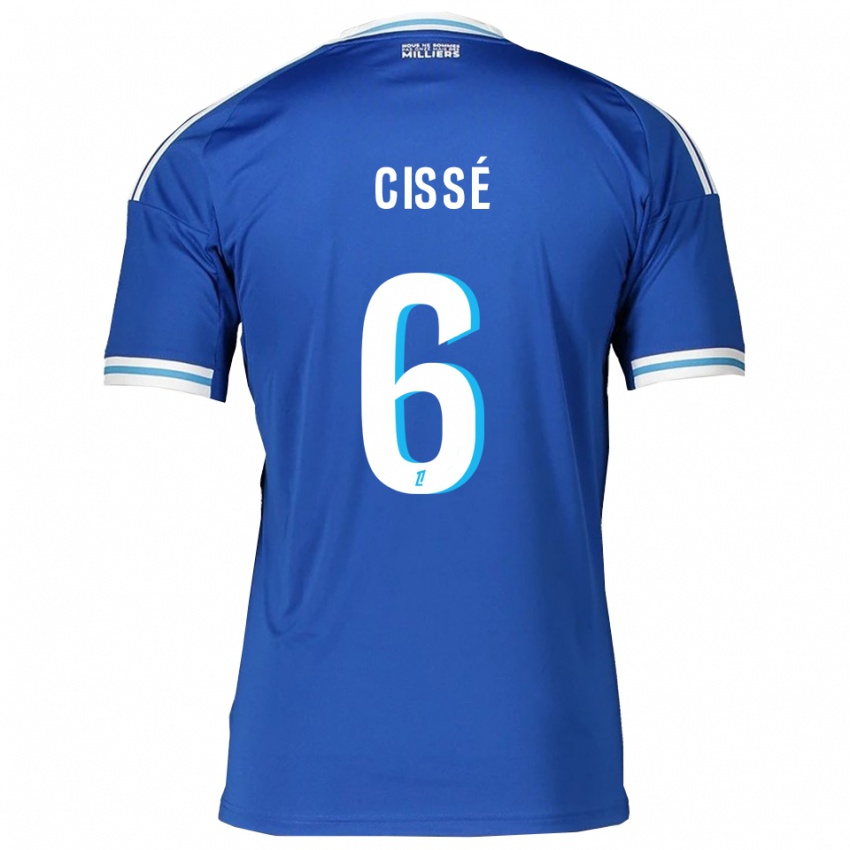 גברים Amadou Cissé #6 כחול לבן ג'רזי ביתית 2025/26 חולצה קצרה