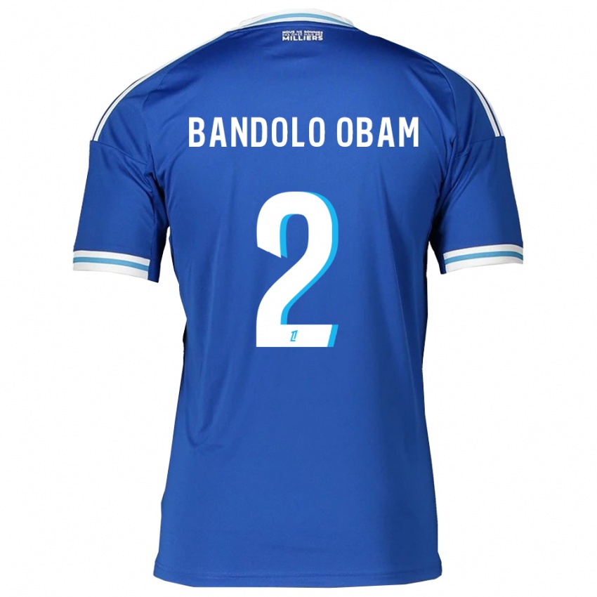 גברים Randy Bandolo Obam #2 כחול לבן ג'רזי ביתית 2025/26 חולצה קצרה