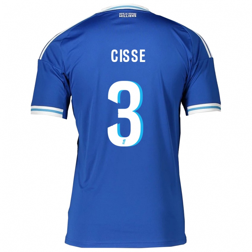 גברים לואי סיסה #3 כחול לבן ג'רזי ביתית 2025/26 חולצה קצרה
