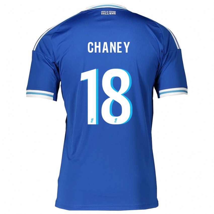 גברים Amanda Chaney #18 כחול לבן ג'רזי ביתית 2025/26 חולצה קצרה