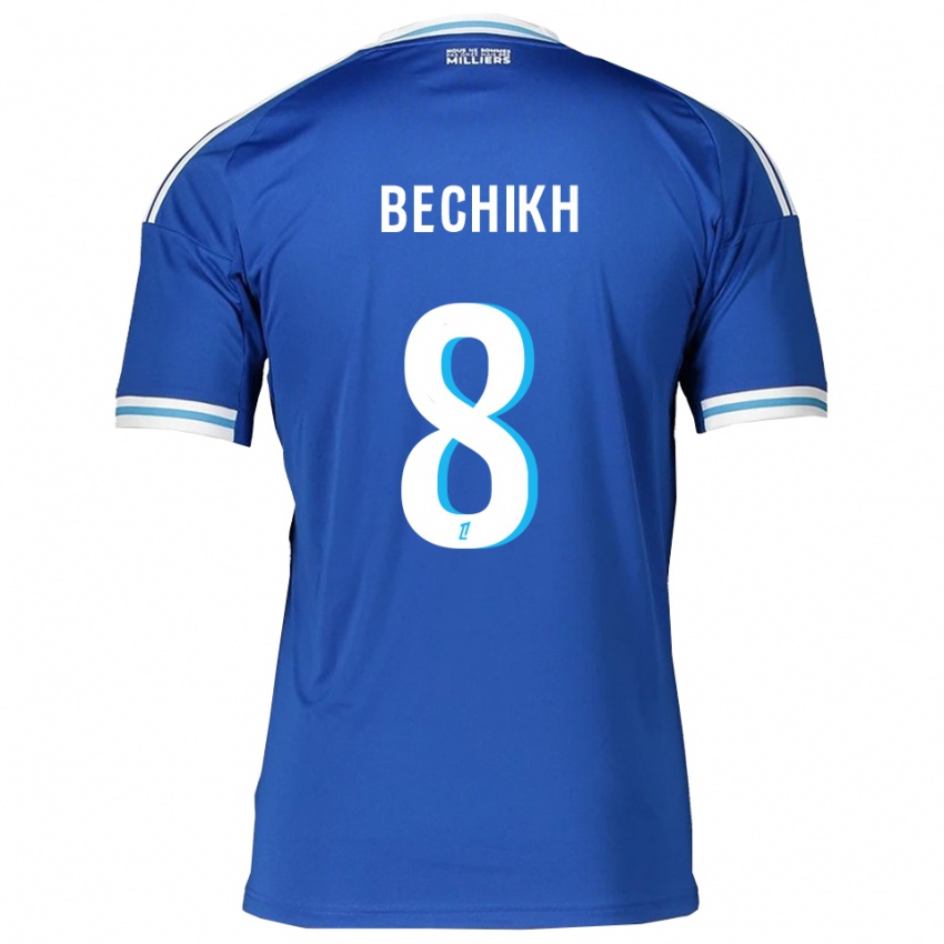 גברים מוחמד בצ׳יך #8 כחול לבן ג'רזי ביתית 2025/26 חולצה קצרה