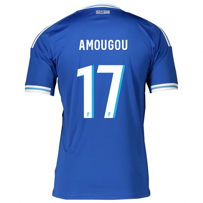 גברים מאתיס אמוגו #17 כחול לבן ג'רזי ביתית 2025/26 חולצה קצרה