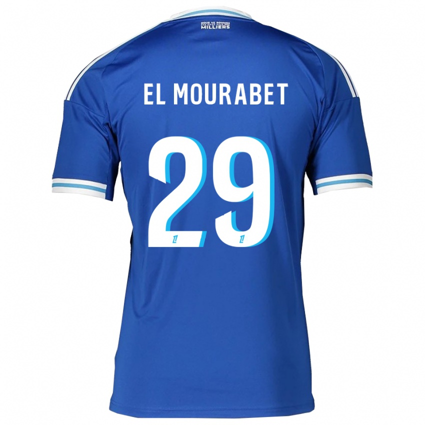 גברים סמיר אל מוראבה #29 כחול לבן ג'רזי ביתית 2025/26 חולצה קצרה