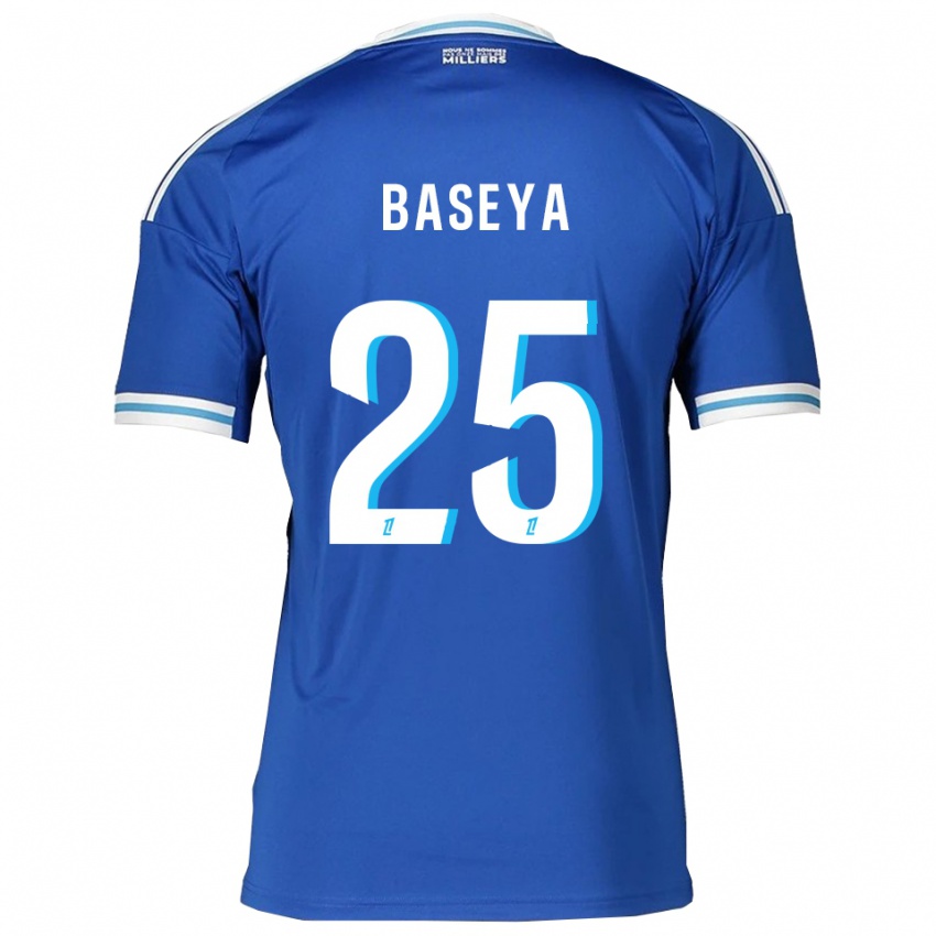 גברים סטיבן בסיה #25 כחול לבן ג'רזי ביתית 2025/26 חולצה קצרה