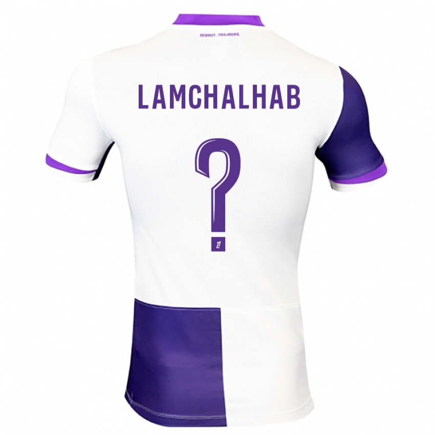 גברים Merwan Lamchalhab #0 סגול לבן ג'רזי ביתית 2025/26 חולצה קצרה