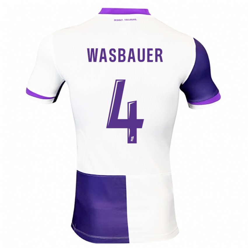 גברים ניקולס וסבאואר #4 סגול לבן ג'רזי ביתית 2025/26 חולצה קצרה