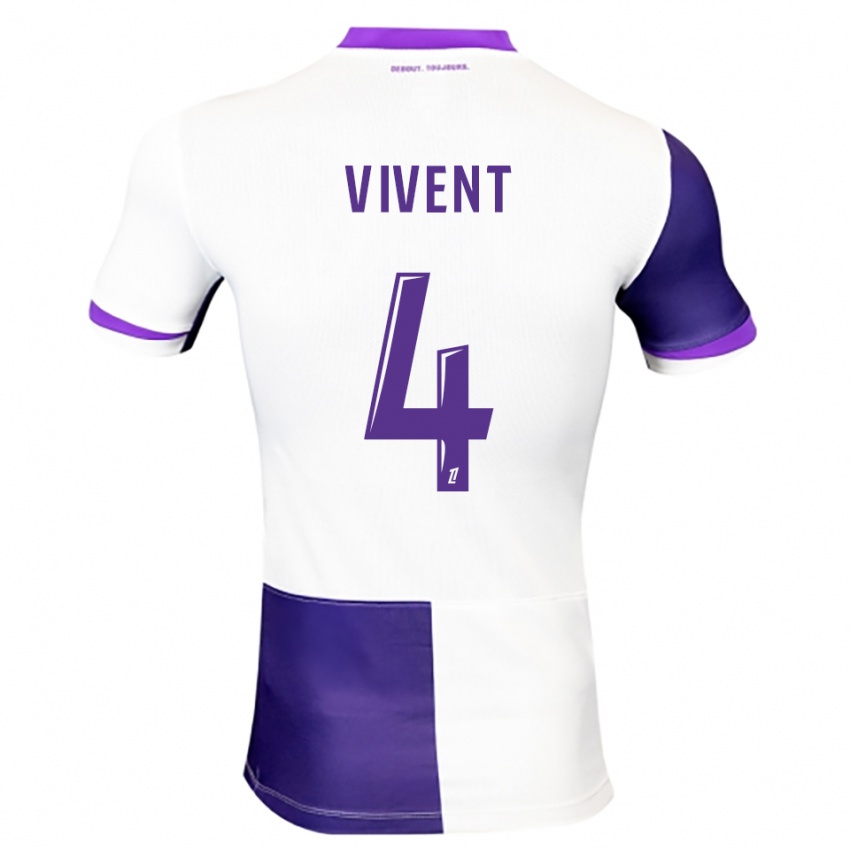 גברים סשה ויונט #4 סגול לבן ג'רזי ביתית 2025/26 חולצה קצרה