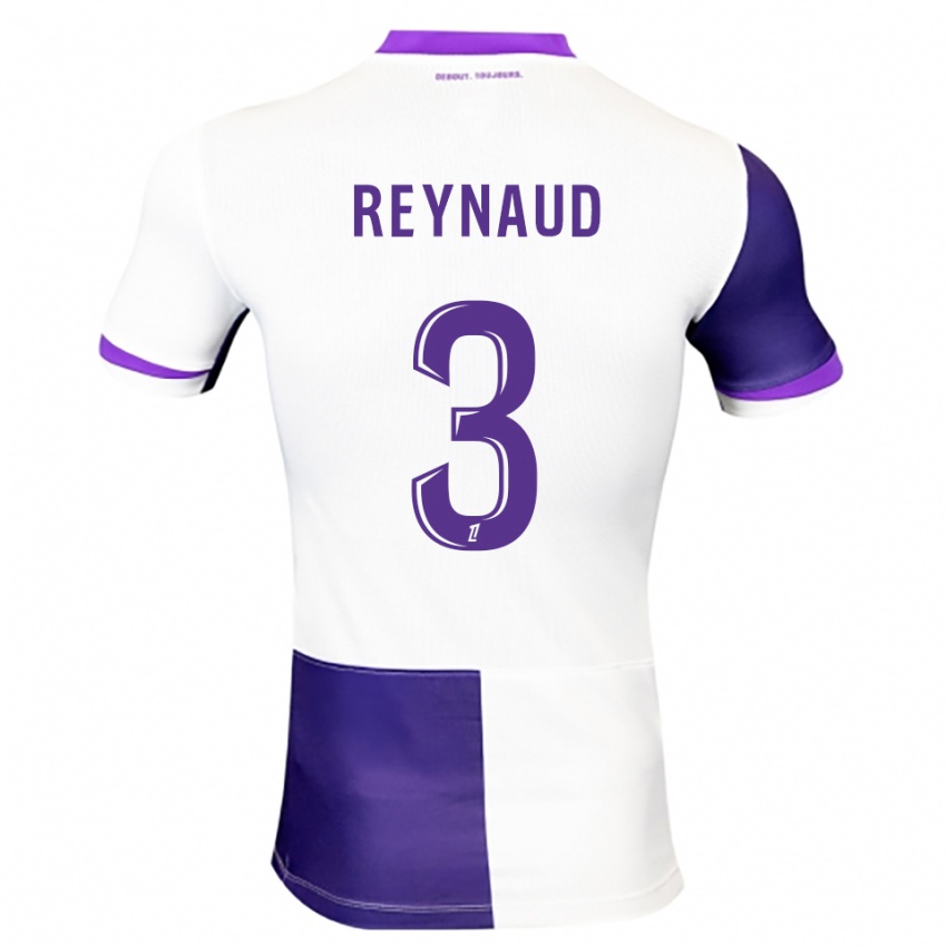 גברים Louis Reynaud #3 סגול לבן ג'רזי ביתית 2025/26 חולצה קצרה