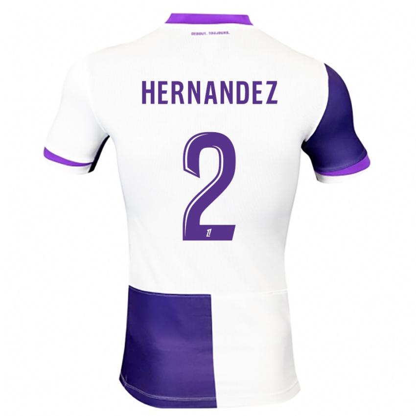 גברים לוסי הרננדז #2 סגול לבן ג'רזי ביתית 2025/26 חולצה קצרה