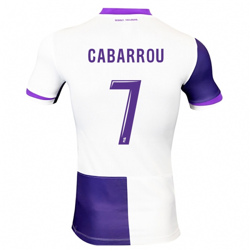 גברים Tom Cabarrou #7 סגול לבן ג'רזי ביתית 2025/26 חולצה קצרה