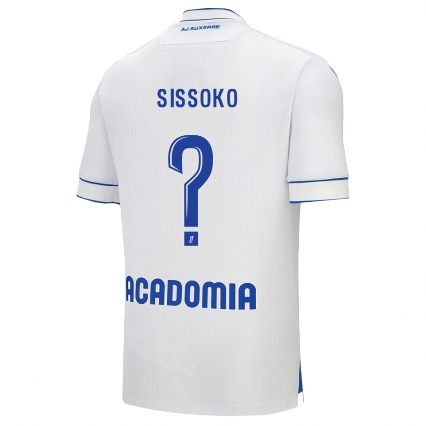 גברים Orokia Sissoko #0 לבן כחול ג'רזי ביתית 2025/26 חולצה קצרה