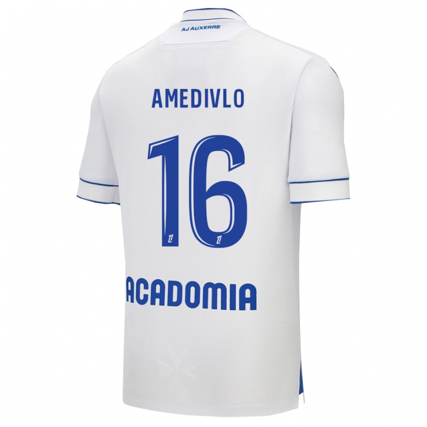 גברים Rayann Amedivlo #16 לבן כחול ג'רזי ביתית 2025/26 חולצה קצרה