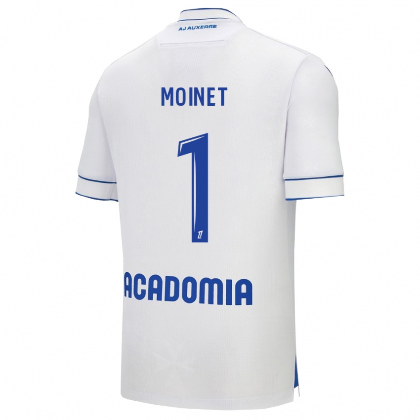 גברים Victor Moinet #1 לבן כחול ג'רזי ביתית 2025/26 חולצה קצרה