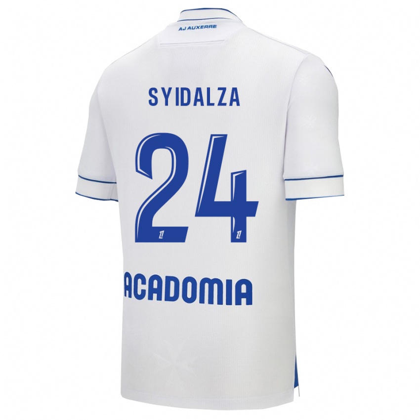 גברים Denelzo Syidalza #24 לבן כחול ג'רזי ביתית 2025/26 חולצה קצרה