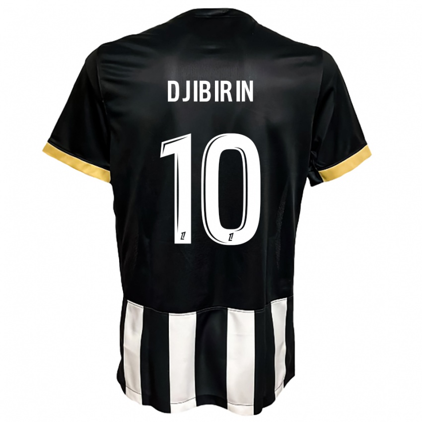 גברים Harouna Djibirin #10 שחור לבן ג'רזי ביתית 2025/26 חולצה קצרה