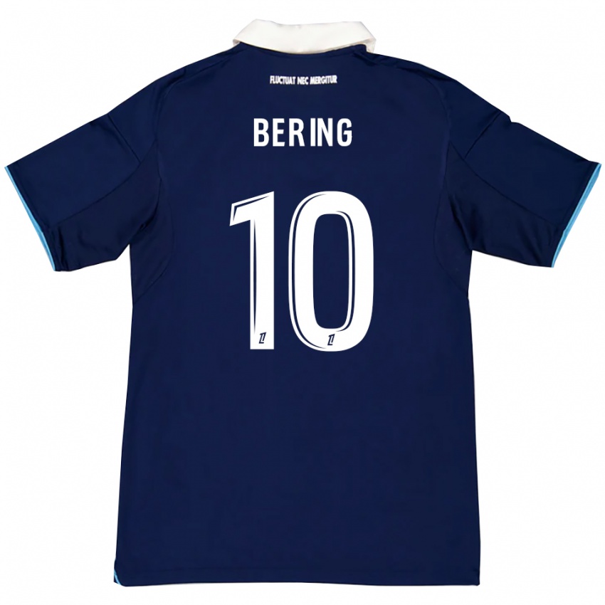 גברים Aymerick Bering #10 כחול כהה לבן ג'רזי ביתית 2025/26 חולצה קצרה