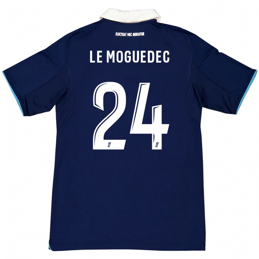 גברים Anaële Le Moguedec #24 כחול כהה לבן ג'רזי ביתית 2025/26 חולצה קצרה