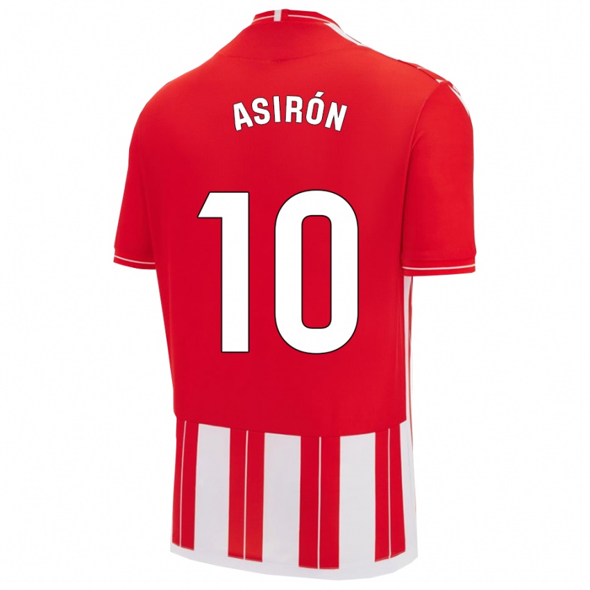 גברים Juan Asirón #10 אדום לבן ג'רזי ביתית 2025/26 חולצה קצרה