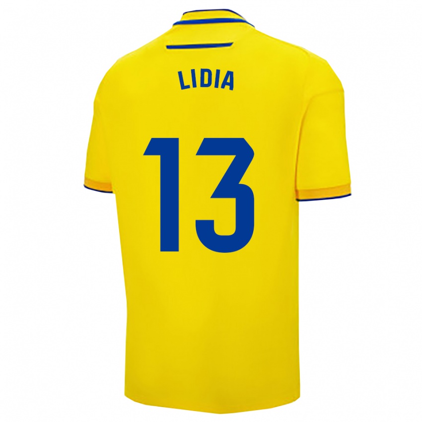 גברים לידיה רינקון גרסיה #13 צהוב נייבי ג'רזי ביתית 2025/26 חולצה קצרה