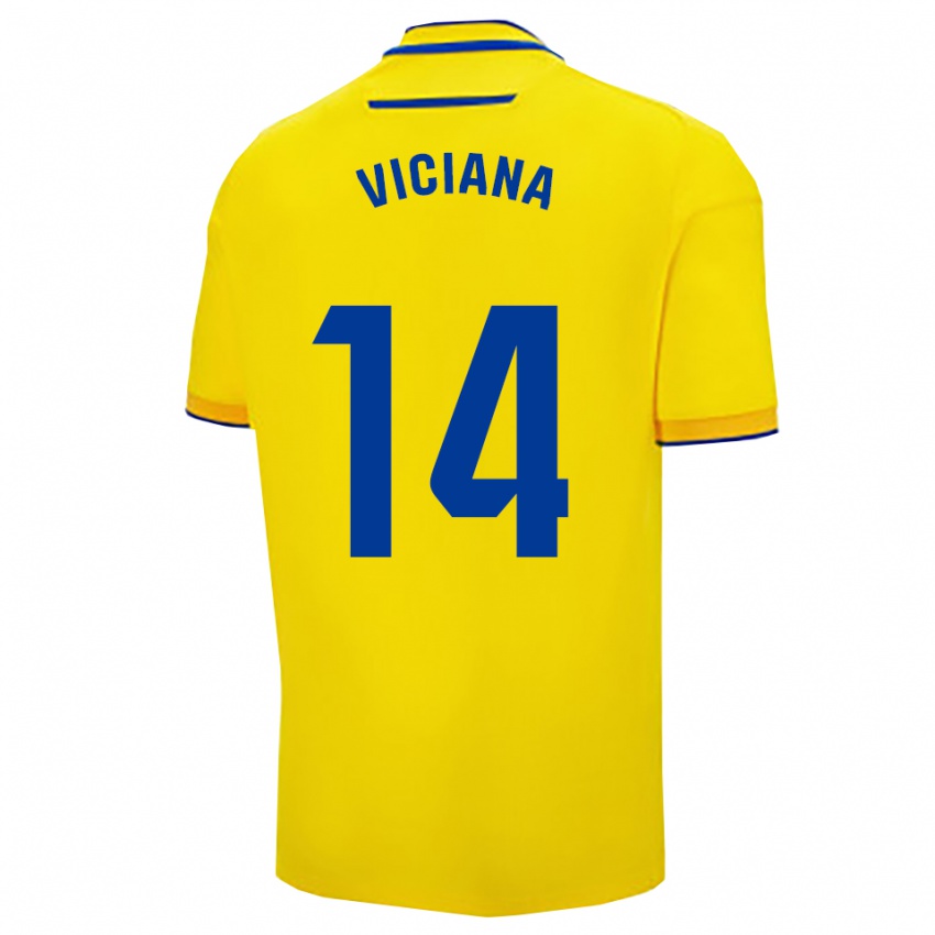 גברים מרקו ויקיאנה #14 צהוב נייבי ג'רזי ביתית 2025/26 חולצה קצרה