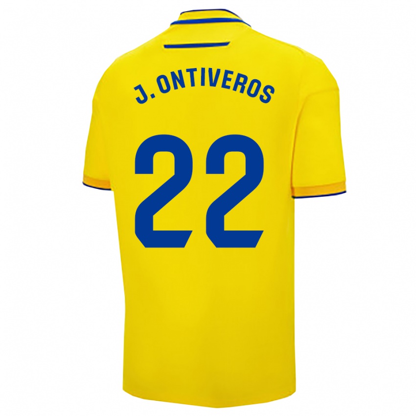 גברים חביאר אונטיברוס #22 צהוב נייבי ג'רזי ביתית 2025/26 חולצה קצרה