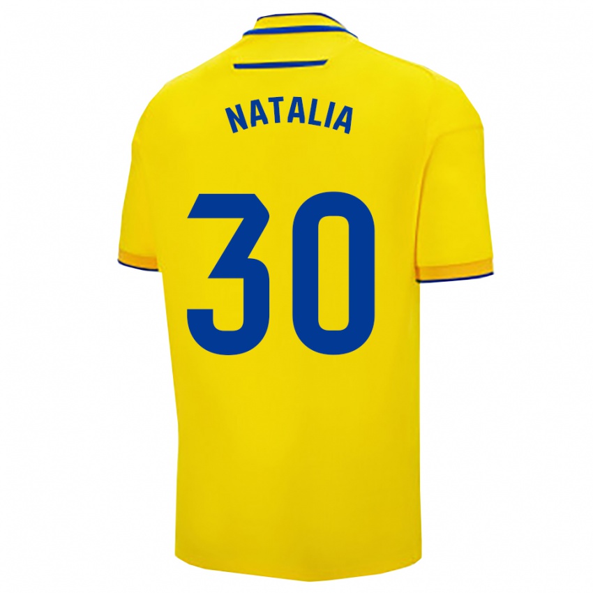 גברים Natalia Ramírez Chacón #30 צהוב נייבי ג'רזי ביתית 2025/26 חולצה קצרה