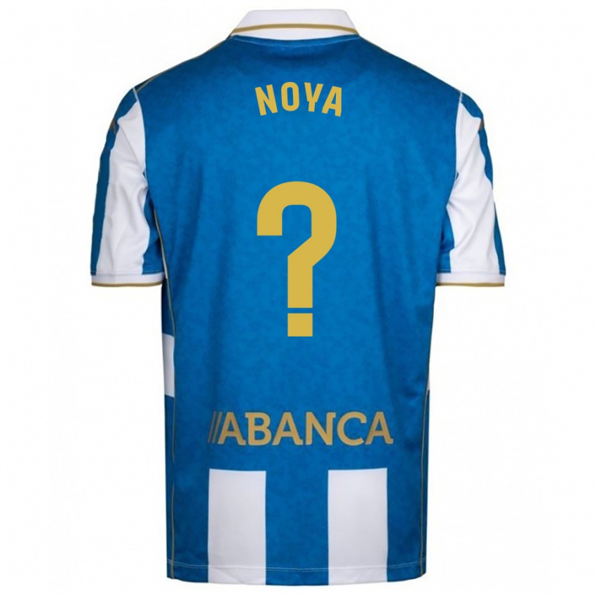 גברים Román Noya #0 לבן כחול ג'רזי ביתית 2025/26 חולצה קצרה