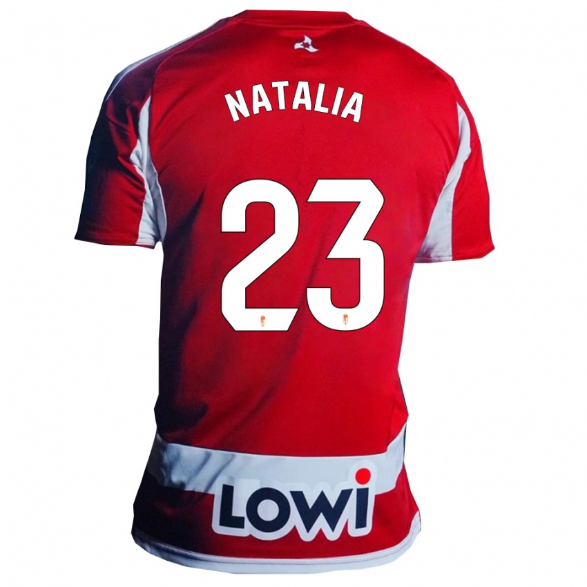 גברים Natalia #23 אדום לבן ג'רזי ביתית 2025/26 חולצה קצרה