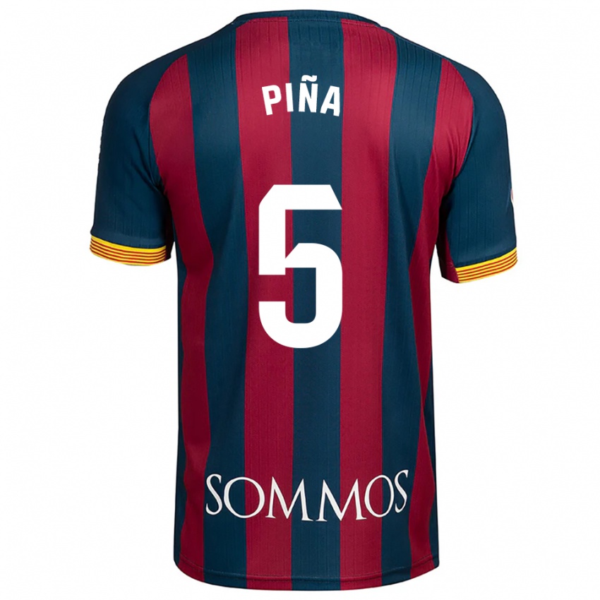 גברים Piña #5 כחול נייבי אדום ג'רזי ביתית 2025/26 חולצה קצרה