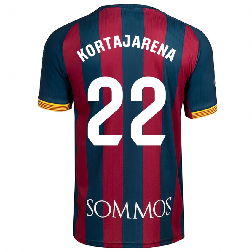 גברים Iker Kortajarena #22 כחול נייבי אדום ג'רזי ביתית 2025/26 חולצה קצרה