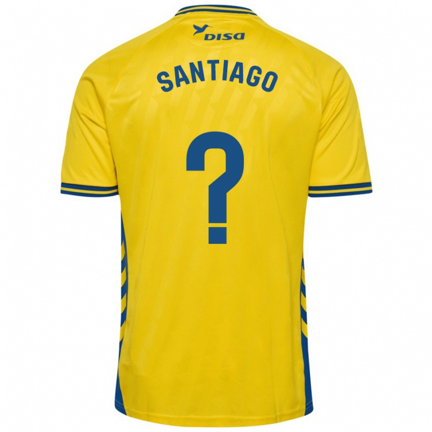 גברים Eduardo Santiago #0 צהוב כחול ג'רזי ביתית 2025/26 חולצה קצרה