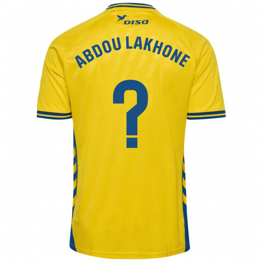גברים Pape Abdou Lakhone #0 צהוב כחול ג'רזי ביתית 2025/26 חולצה קצרה