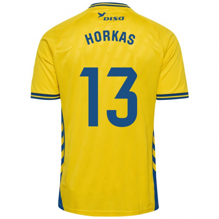 גברים דינקו הורקש #13 צהוב כחול ג'רזי ביתית 2025/26 חולצה קצרה
