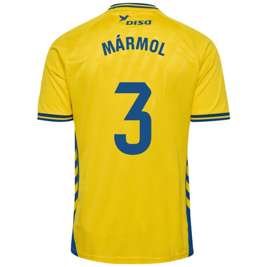 גברים מיקה מרמול #3 צהוב כחול ג'רזי ביתית 2025/26 חולצה קצרה