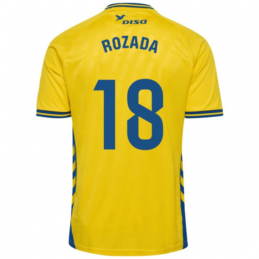 גברים Viti Rozada #18 צהוב כחול ג'רזי ביתית 2025/26 חולצה קצרה