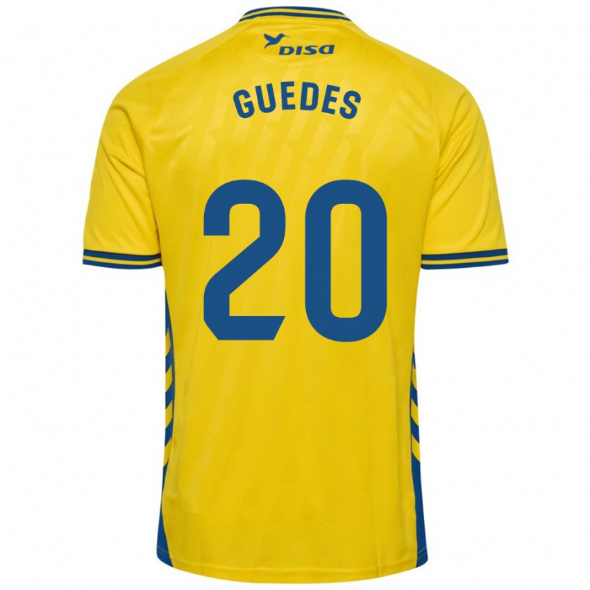 גברים Johan Guedes #20 צהוב כחול ג'רזי ביתית 2025/26 חולצה קצרה