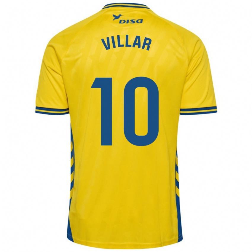 גברים Andy Villar #10 צהוב כחול ג'רזי ביתית 2025/26 חולצה קצרה