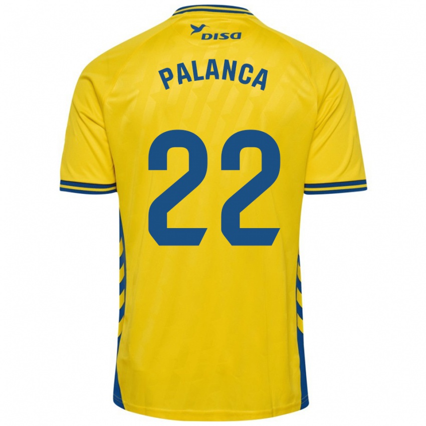 גברים Palanca #22 צהוב כחול ג'רזי ביתית 2025/26 חולצה קצרה
