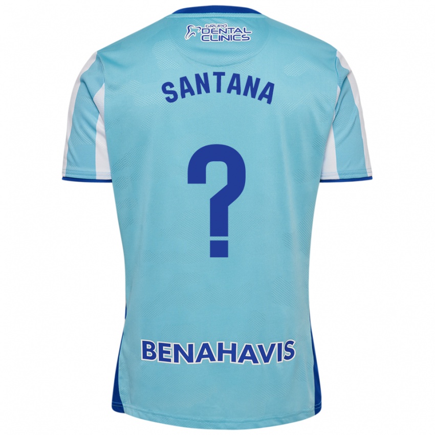 גברים Vinícius Santana #0 תכלת לבן ג'רזי ביתית 2025/26 חולצה קצרה