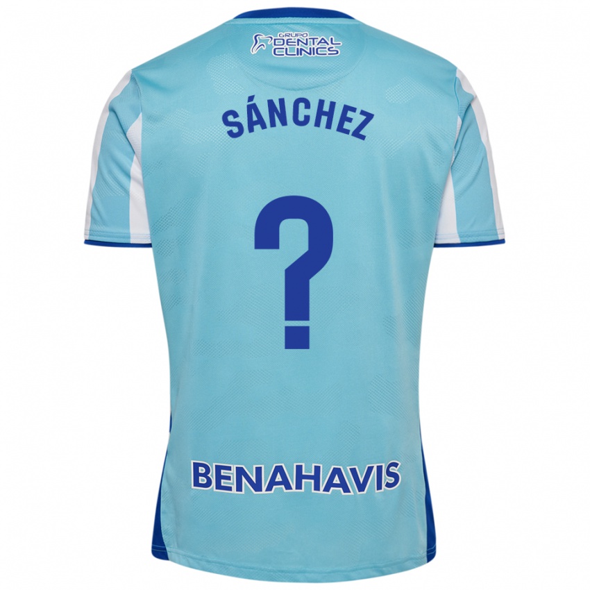 גברים Álvaro Sánchez #0 תכלת לבן ג'רזי ביתית 2025/26 חולצה קצרה
