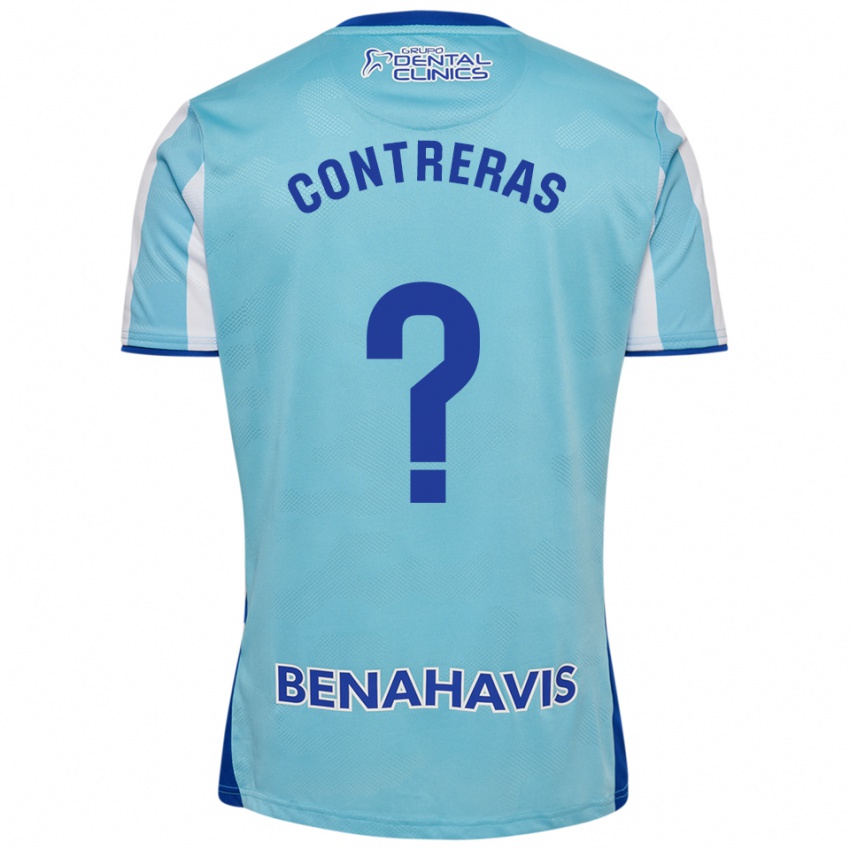 גברים Ale Contreras #0 תכלת לבן ג'רזי ביתית 2025/26 חולצה קצרה