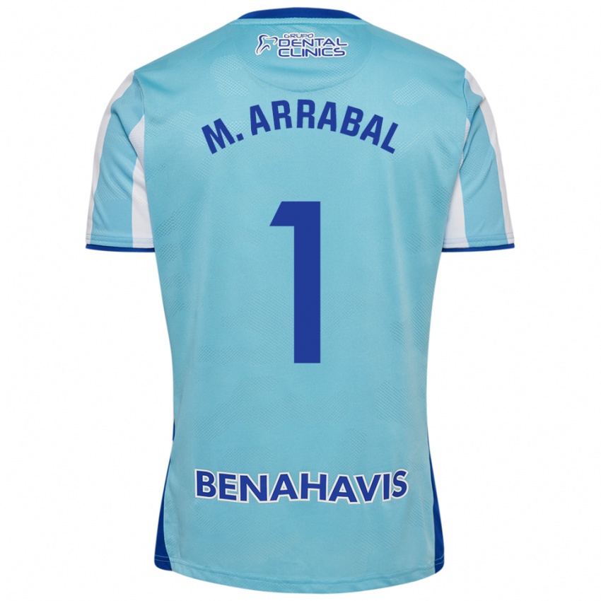 גברים María Arrabal Martin #1 תכלת לבן ג'רזי ביתית 2025/26 חולצה קצרה