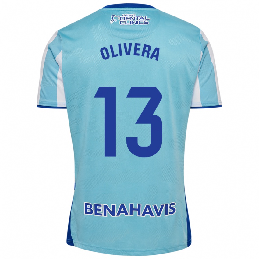גברים Fernando Olivera #13 תכלת לבן ג'רזי ביתית 2025/26 חולצה קצרה