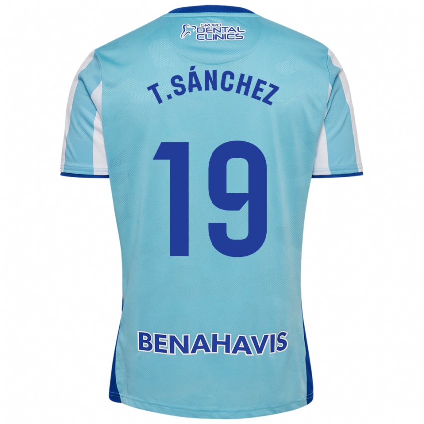גברים Toni Sánchez #19 תכלת לבן ג'רזי ביתית 2025/26 חולצה קצרה