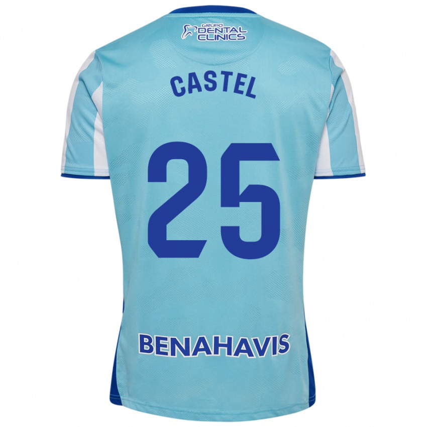 גברים סרחיו קסטל #25 תכלת לבן ג'רזי ביתית 2025/26 חולצה קצרה