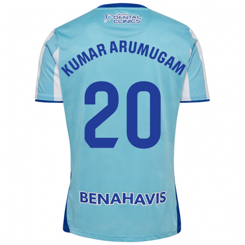 גברים Suk Kumar Arumugam #20 תכלת לבן ג'רזי ביתית 2025/26 חולצה קצרה