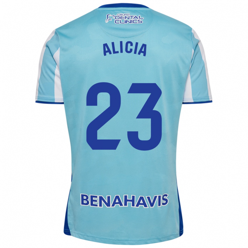 גברים Alicia Martínez Quiles #23 תכלת לבן ג'רזי ביתית 2025/26 חולצה קצרה