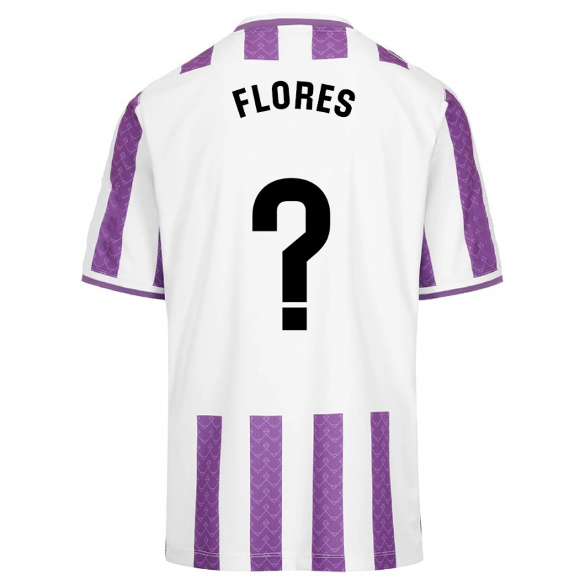 גברים Miguel Flores #0 סגול לבן ג'רזי ביתית 2025/26 חולצה קצרה