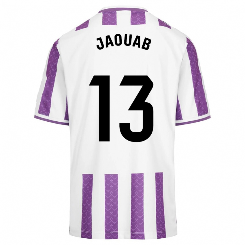 גברים מוחמד ג'אואב #13 סגול לבן ג'רזי ביתית 2025/26 חולצה קצרה