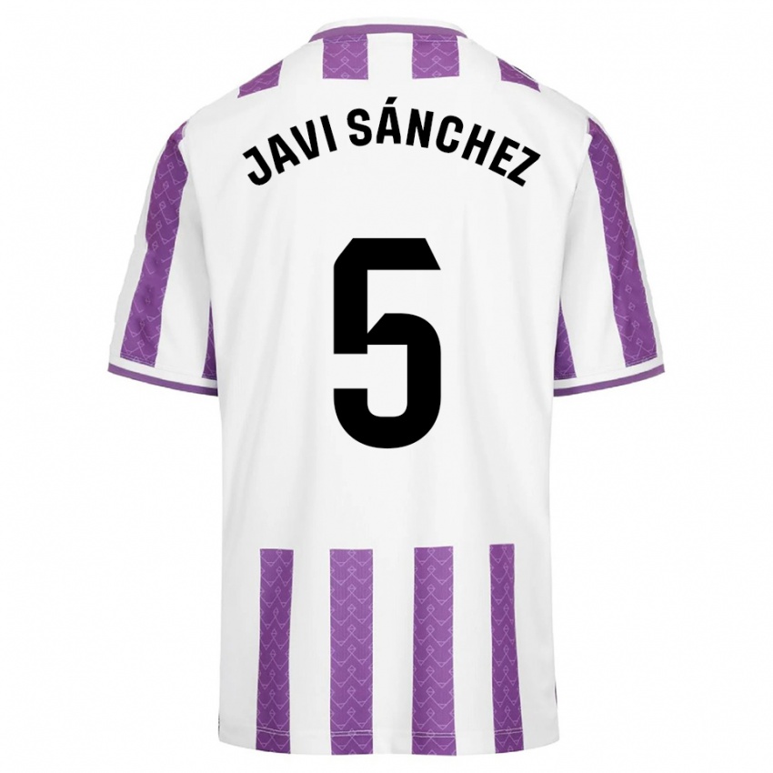 גברים חאבי סאנצ'ס #5 סגול לבן ג'רזי ביתית 2025/26 חולצה קצרה